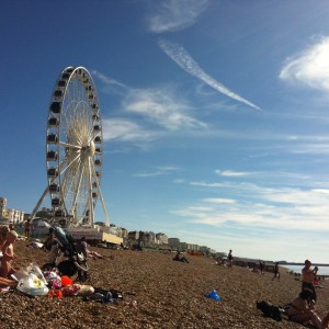 Brighton radiante no verão